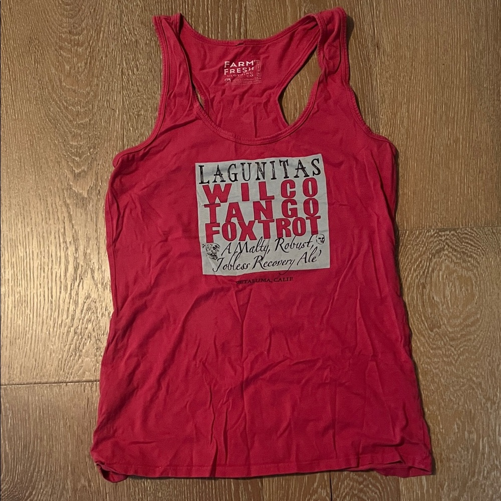 Red Lagunitas Brewing Tank Top